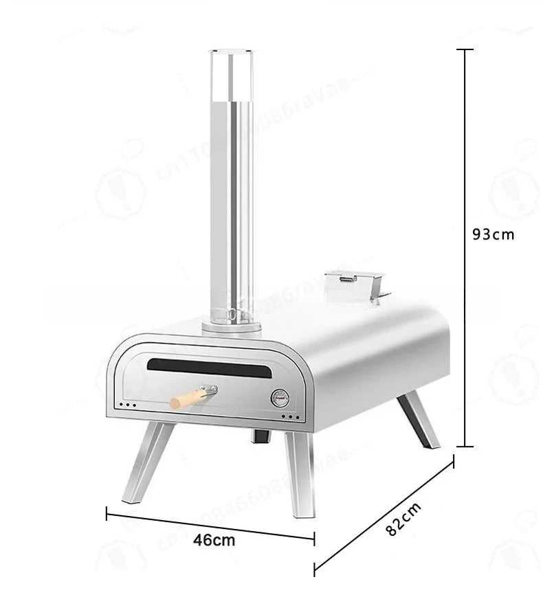 Four à pizza portable à granulés de bois pour la cuisine en plein air, à la maison ou dans le jardin