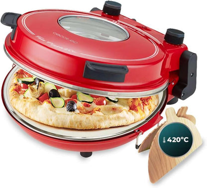Four à Pizza Électrique 12" – 1200W Plaque Céramique