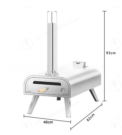 Four à pizza portable à granulés de bois pour la cuisine en plein air, à la maison ou dans le jardin